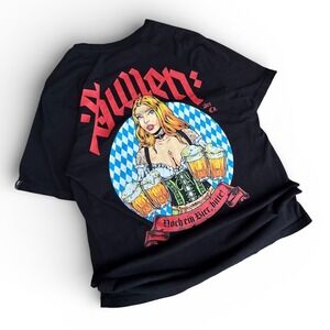 Sullen Art Collective Mens Large Black Oktoberfest Graphic T-Shirt